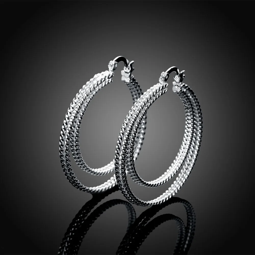 Серебряные серьги кольца LJ & OMR для женщин модные украшения оптом|hoop earrings for