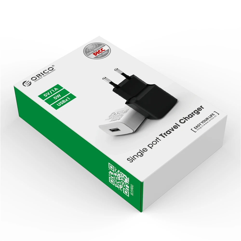 ORICO 5 в 1 А 5 В 2 а USB зарядное устройство для путешествий USB настенное зарядное устройство для мобильного телефона зарядное устройство адаптер для iPhone samsung Xiaomi iPad планшеты
