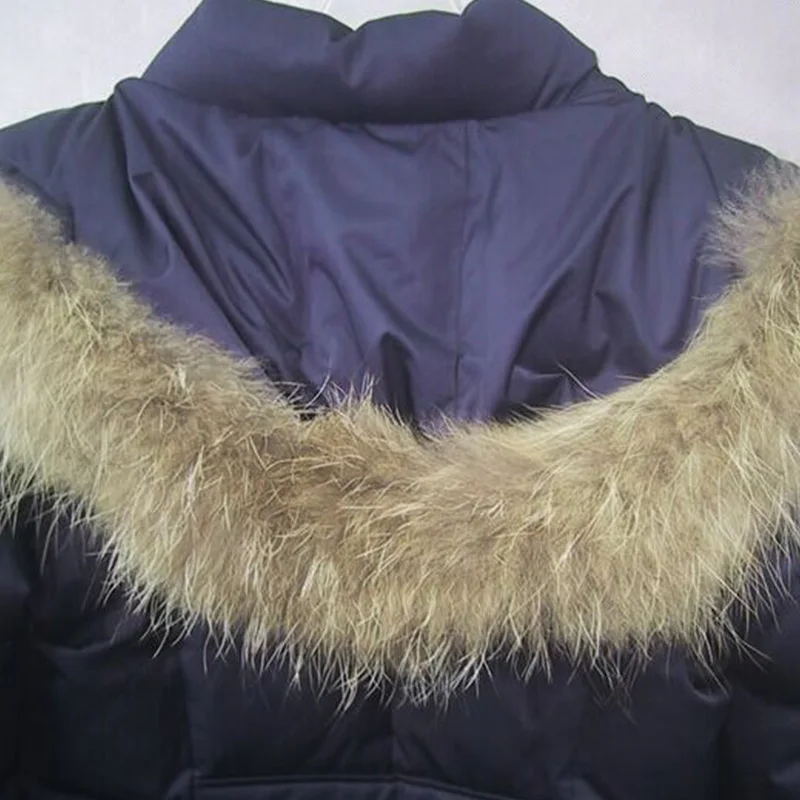 Шарф из натурального меха енота женский воротник 100% шарфы для женщин Модный