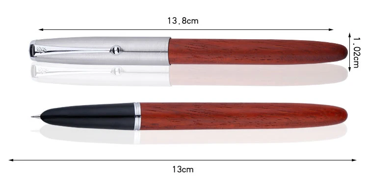 Перьевая ручка Jinhao 0,38 мм с капюшоном Перо дерево металл практика письма Подарочные ручки для студент, школа, офис принадлежности 1 шт./лот