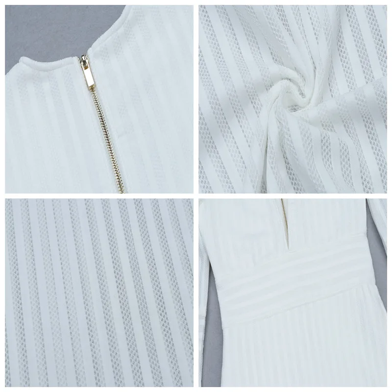 Женское Платье До Колена CIEMIILI облегающее Сетчатое платье без бретелек с v