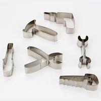 4setslotfree shipping high quality 6pcs stainless steel household tools cookie cutters set