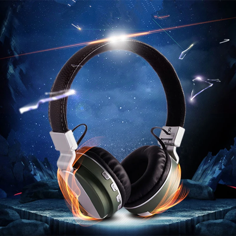 Новые беспроводные Bluetooth-наушники гарнитура складные наушники с микрофоном для