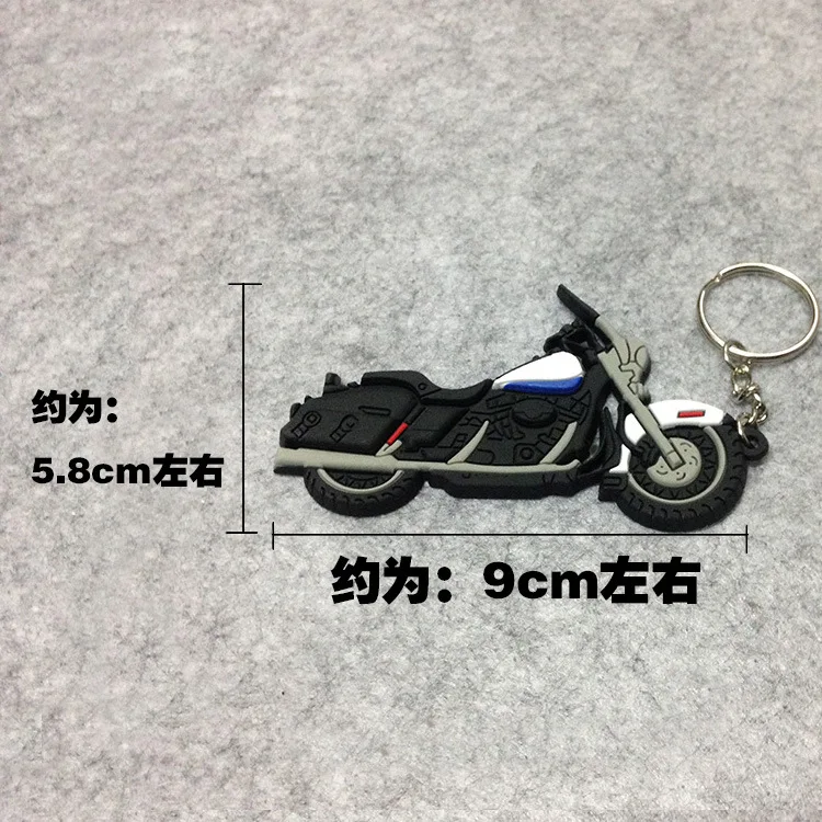 8 Универсальный брелок для мотоцикла, резиновый брелок для Honda Suzuk Kawasaki Yamaha Ducati KTM CBR GSXR GSX-R FZ1 - Название цвета: 8