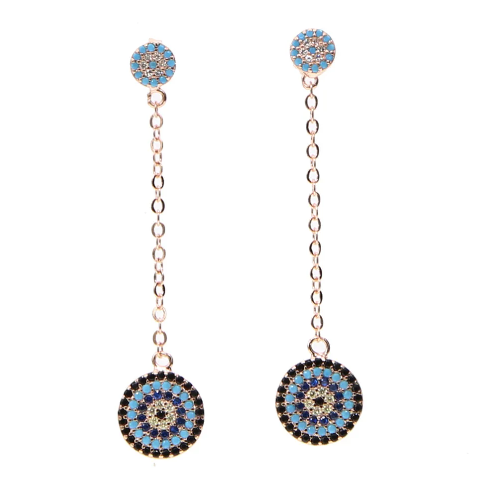 Женские серьги гвоздики из розового золота с фианитом|earrings jewelry|colorful stud earingsstud