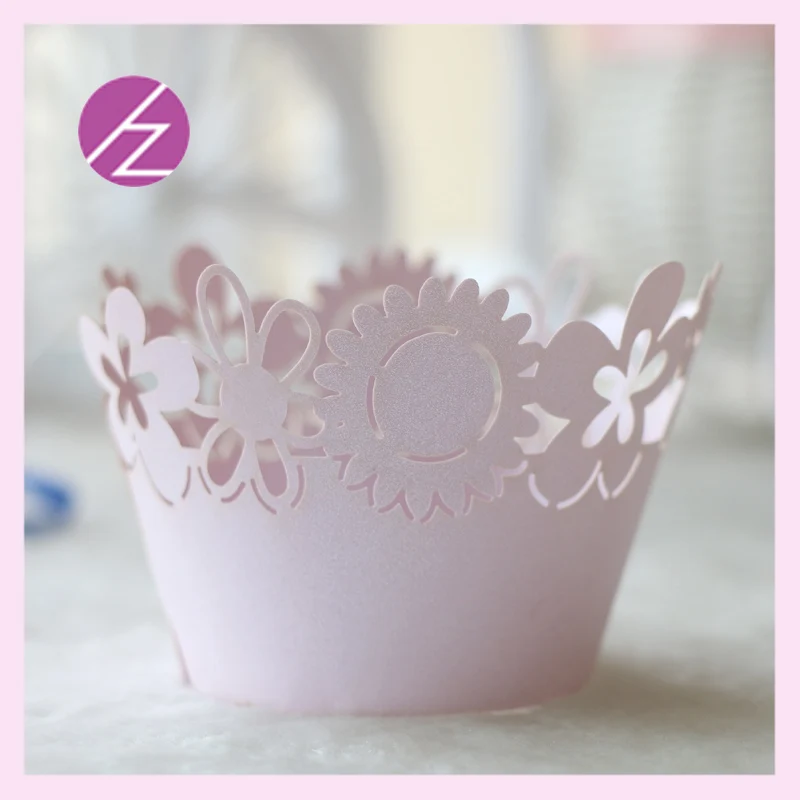 50 шт. винтажные обертки для капкейков с лазерной вырезкой | Дом и сад