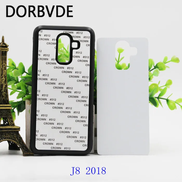 2D сублимационный чистый ТПУ + ПК резиновый чехол для Samsung J6 2018 J32018 J4 J7 J8 с