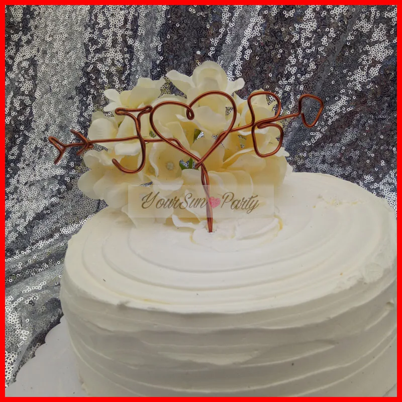 2017 Бесплатная доставка потертая шикарная медная проволока для торта