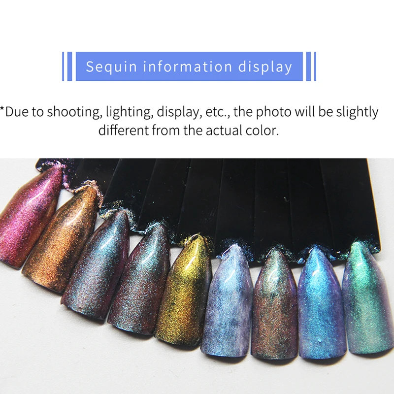 Рухойя лак для ногтей зеркальный порошок с пигментным блеском Золотое