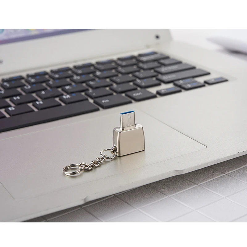 Thbelieve USB OTG Female To Type C Male Adaptores с брелком USBC Card Reader Keymouse | Мобильные телефоны и
