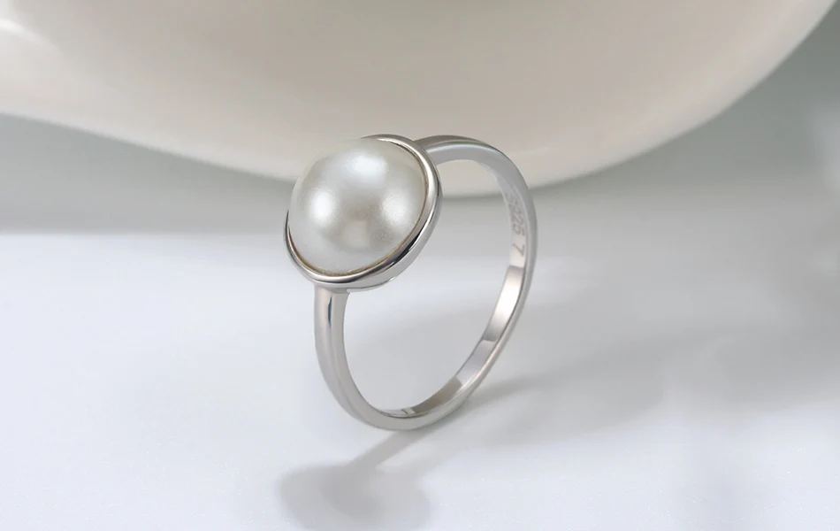 ORSA JEWELS женское серебряное кольцо из натуральной 925 пробы с натуральным камнем бирюзой, кольцо на годовщину, модное женское ювелирное изделие SR69