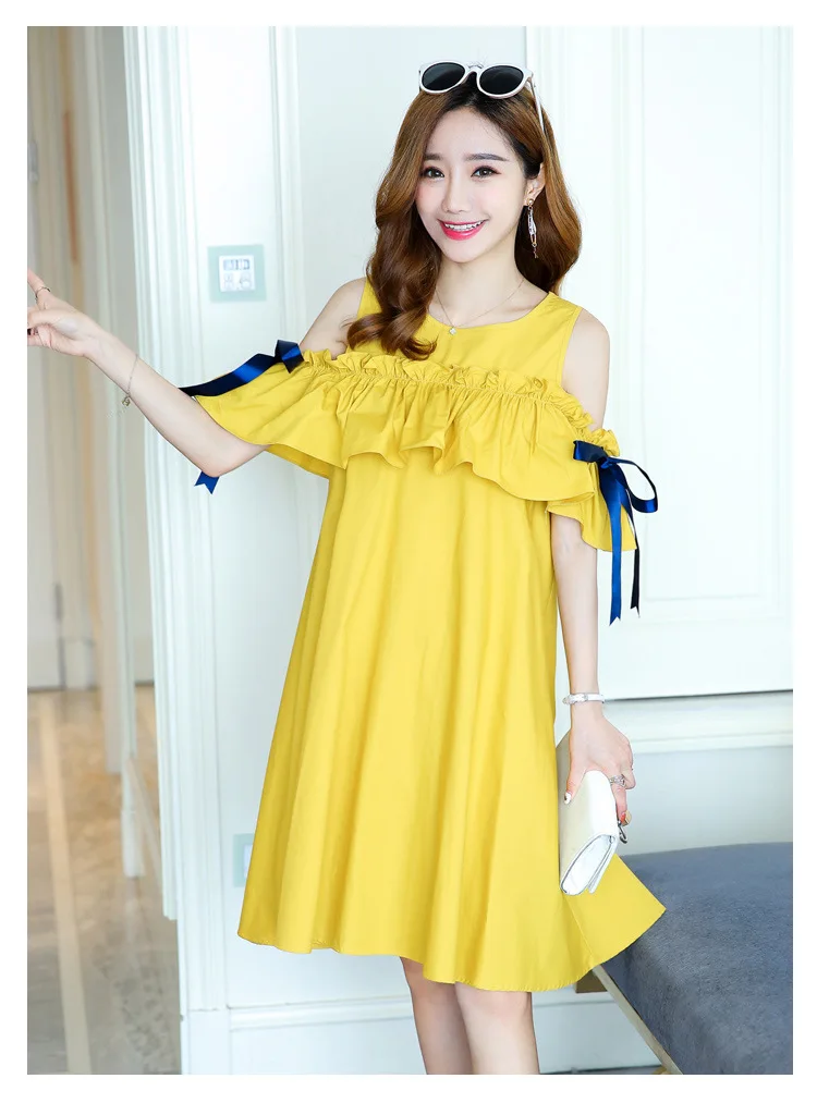 Летние Новые платья для беременных с рисунком Кошки Одежда женщин коротким