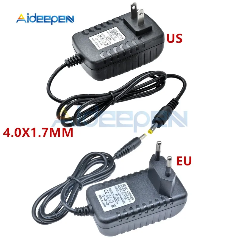 4.0X1.7MM 12V 2A DC 12V 1.8A 2A Мощность адаптер питания US/EU Plug 4,0X1,7 мм 5,5X2,1 мм Интерфейс AC 100-240V Вход 50/60Hz линии Длина 1 м - Цвет: 4.0X1.7MM 12V 2A