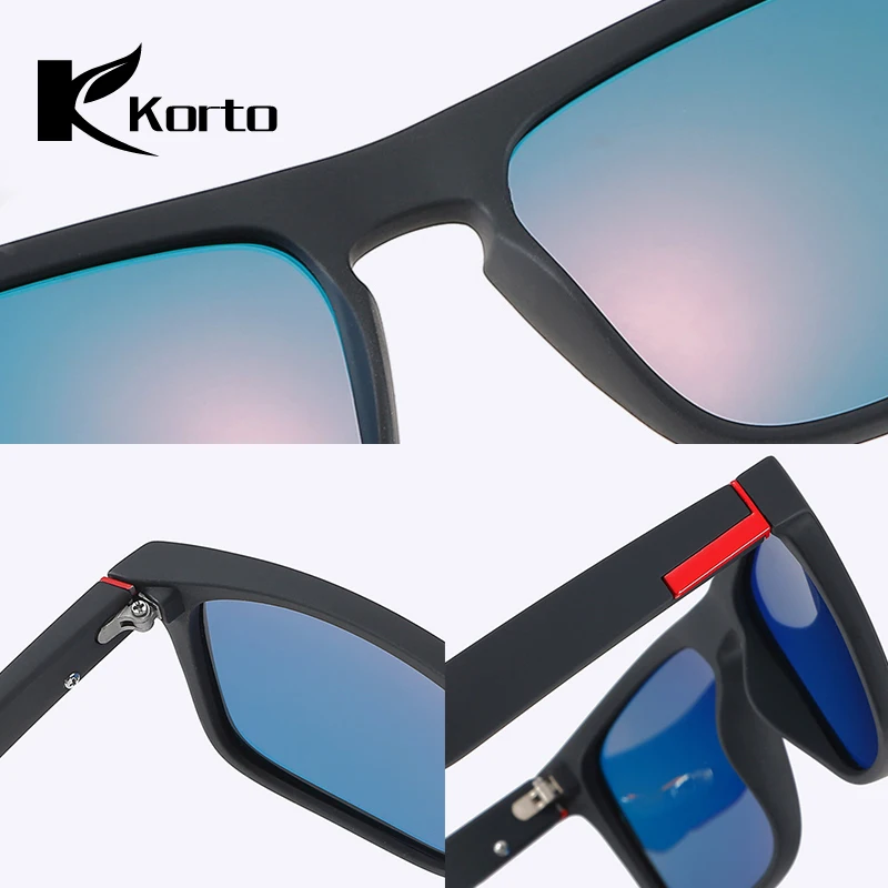 Korto фирменный дизайн поляризованные солнцезащитные очки мужские водительские