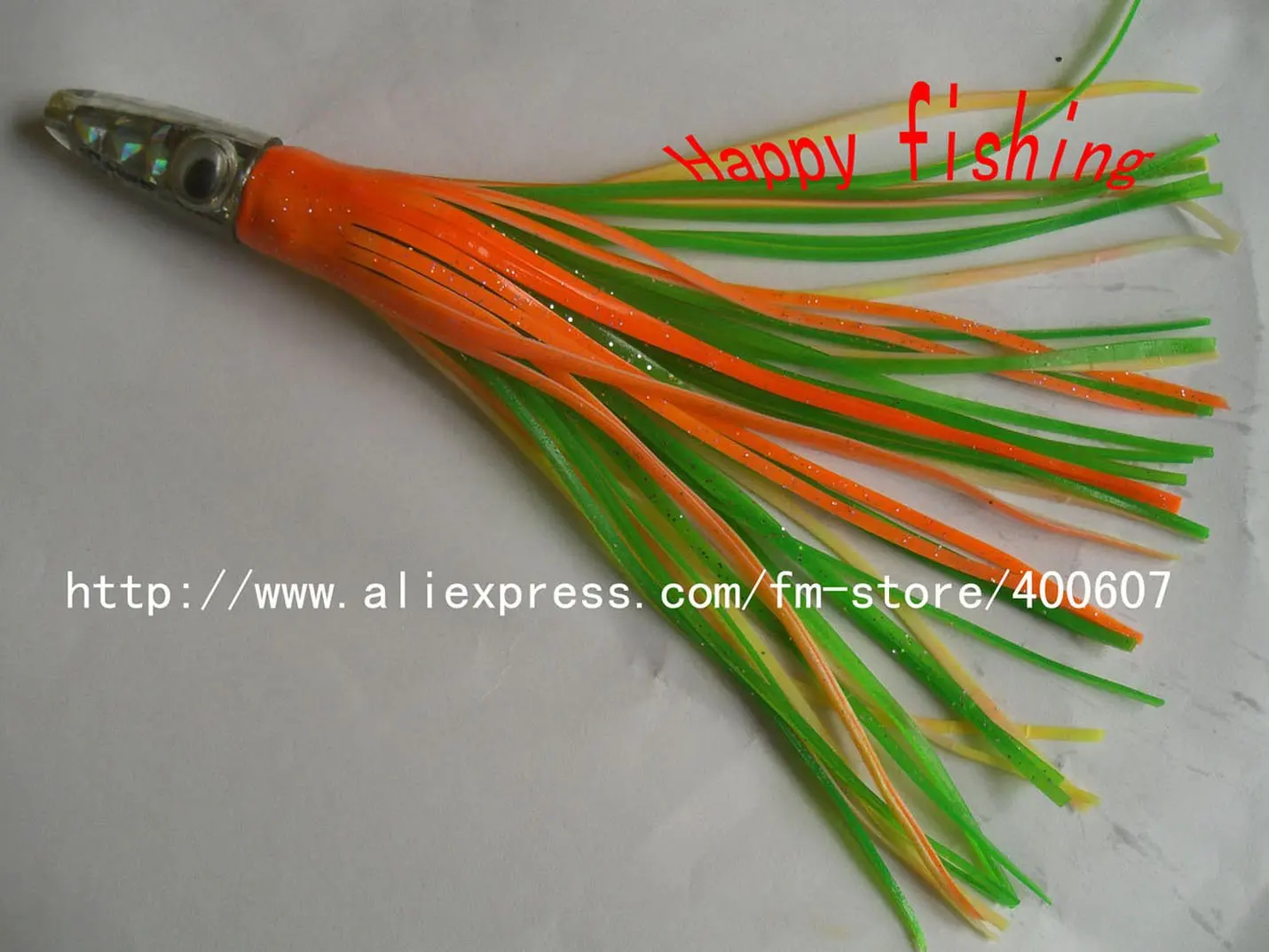 Двухслойная приманка оранжевого и зеленого цвета для тюнинга | Спорт развлечения