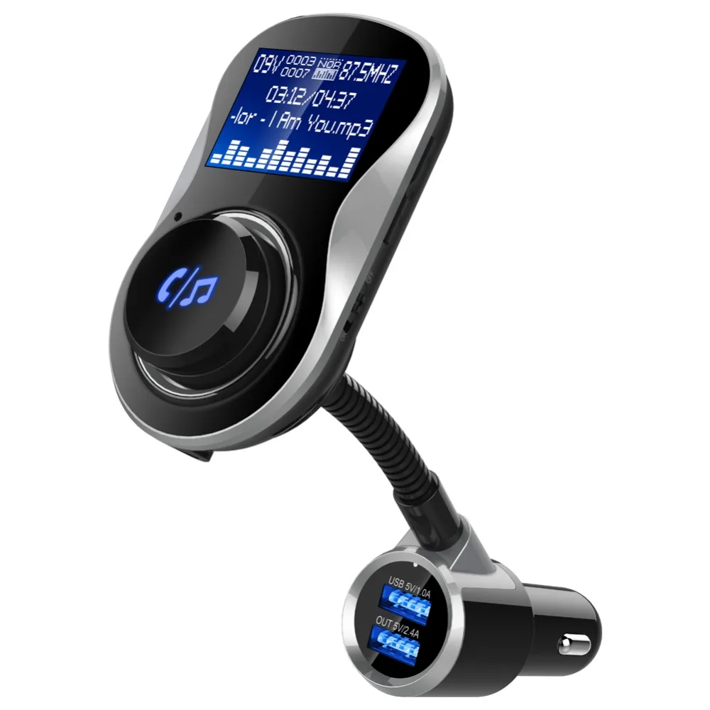 Беспроводной автомобильный fm передатчик с ЖК дисплеем 1 5 дюйма Bluetooth радио