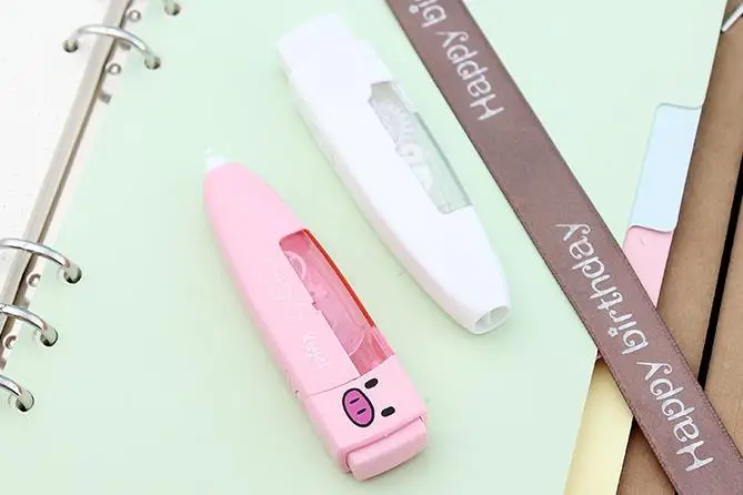 1 шт. Kawaii 5 мм* 6 м мультфильм свинья пресс-коррекция ленты Животные ленты письменные принадлежности корректирующие инструменты канцелярские товары