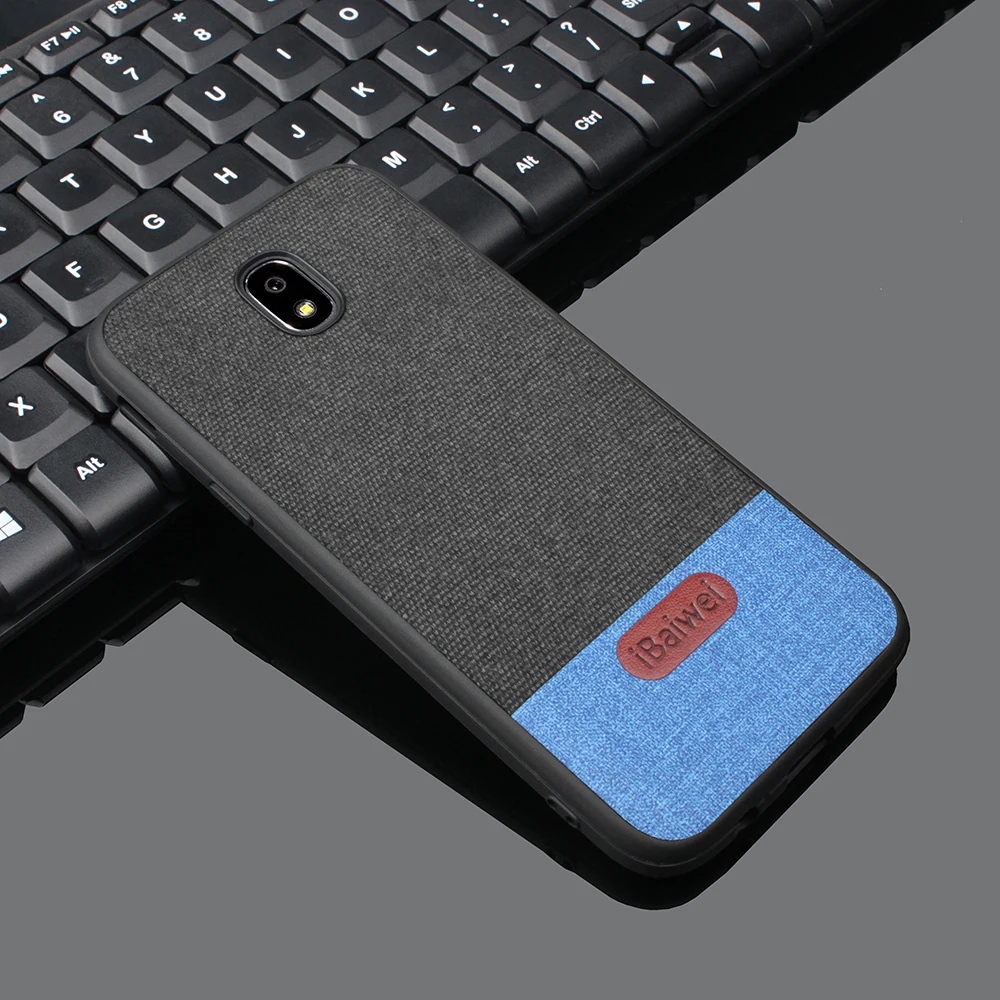 Силиконовая задняя крышка тканевый чехол для Samsung Galaxy J3 J330FM J5 J530FM 2017 европейская
