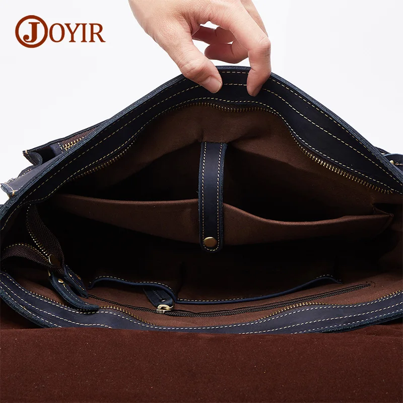 Сумка-мессенджер JOYIR мужская из натуральной кожи брендовая сумочка-тоут