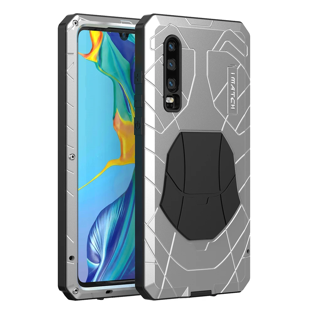 Для huawei P30 P30 Pro Чехол для Телефона Жесткий Алюминиевый металлический Закаленное стекло Защитная крышка для Mate10 20 сверхмощная защита