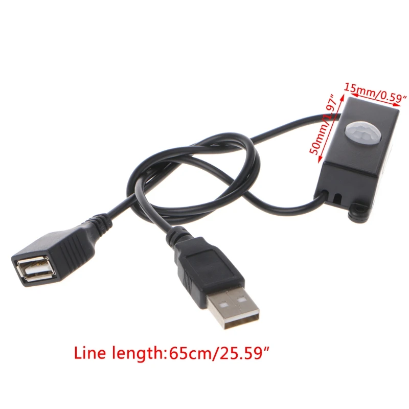 DC 5 24 В широкий USB Светодиодная лента Сенсор переключатель для коридора Шкаф Underbed