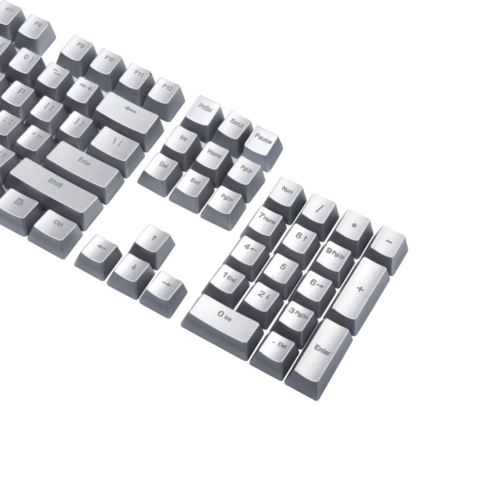 Посеребренные колпачки для клавиш Cherry MX Outemu механическая клавиатура с