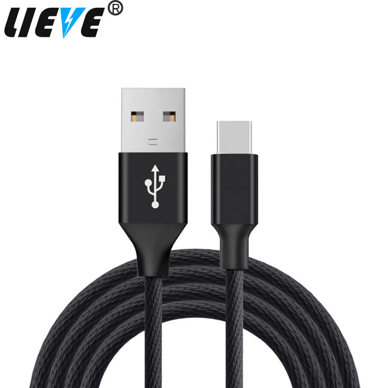Тип-C USB Нейлон Плетеный V8 кабель Быстрая зарядка для передачи данных Android