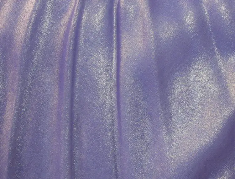 Lilac-Silver Блестящая шифоновая ткань, мягкая, бронзовая, волшебный цвет, дышащая, сделай сам, ткань для платья 100 см* 150 см - Цвет: Lilac-Silver
