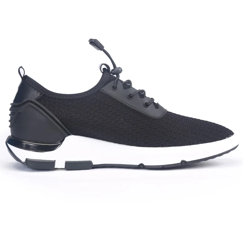 New Black Mesh Men's Sport Shoes Casual Lightweight Height increasing 6CM Elevator Sneaker for Outdoor Walking Running Hiking | Обувь