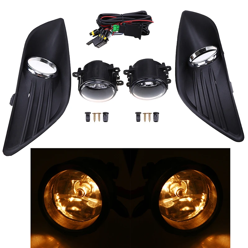 Черный Передний нижний левый правый бампер противотуманная фара