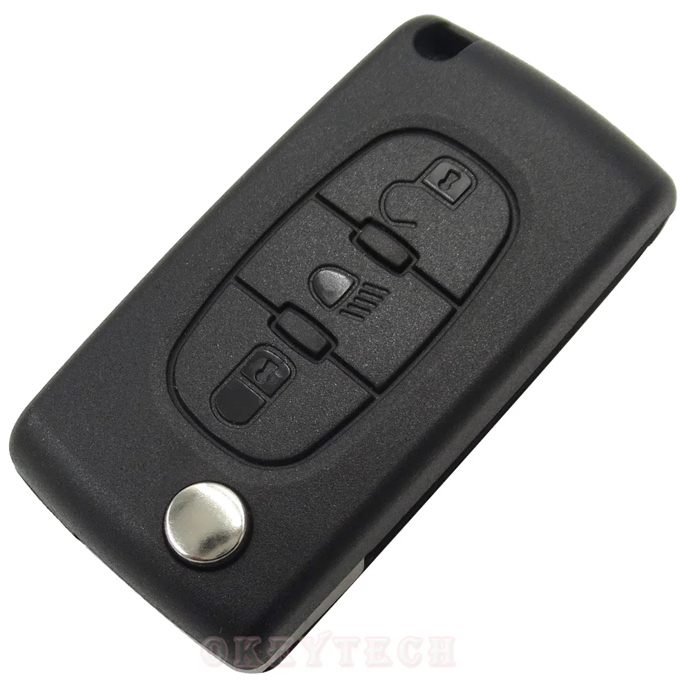 Чехол книжка OkeyTech для Citroen C2 C3 C4 C5 C6 без рисунков|fob case|fob coverfob key |