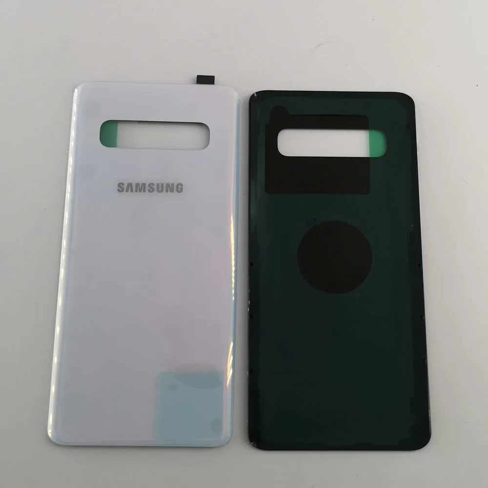 

Задняя крышка аккумуляторного отсека для Samsung Galaxy S10, 3D стекло, корпус, Замена + клейкая наклейка