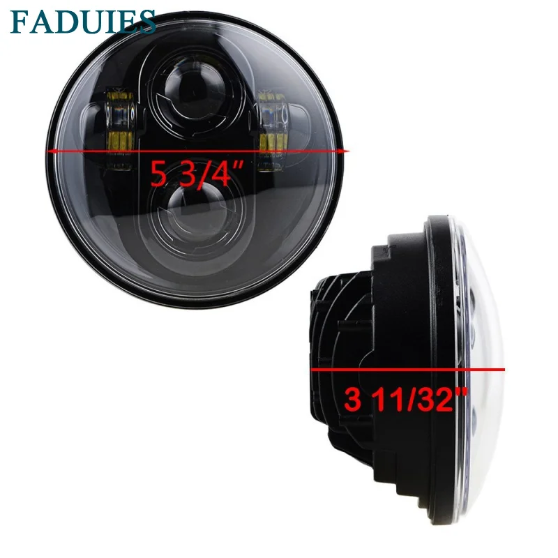 FADUIES для Honda VTX 2002 2008 1800 1300 5 3/4 &quotкомплект светодиодных фар с кронштейном и