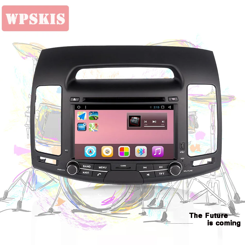 2 Din 7 &quotAndroid 9 0 автомобильный DVD GPS для HYUNDAI ELANTRA 2007 2011 Mirror Link 4 ГБ ОЗУ Автомобильный