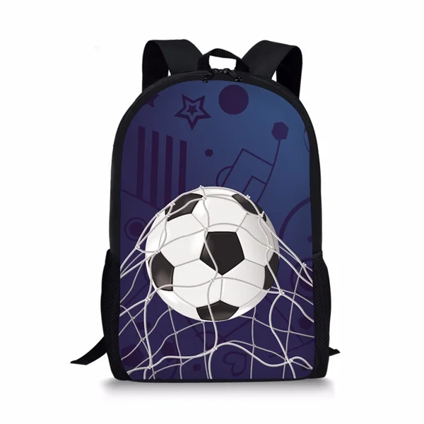 H3598C INSTANTARTS Cool 3D Ice Soccerly Ball, школьная сумка с принтом для мальчиков-подростков, повседневные сумки для книг на плечо, детские сумки для книг, рюкзак - Цвет: H3598C