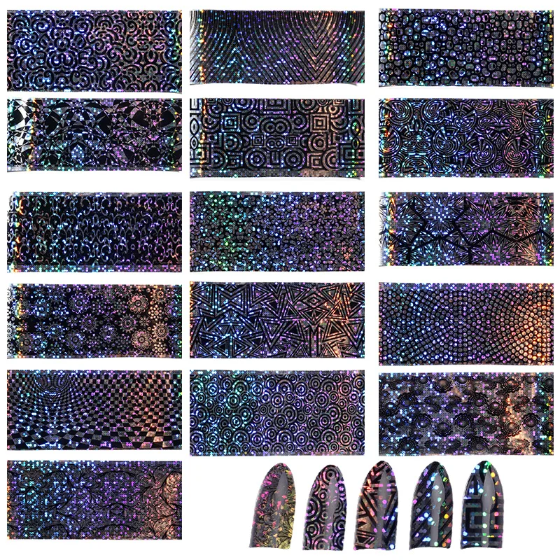 Синева 16rolls 4*20 см Pattern Mix Дизайн Гвозди Наклейки цветы Аксессуары Интимные