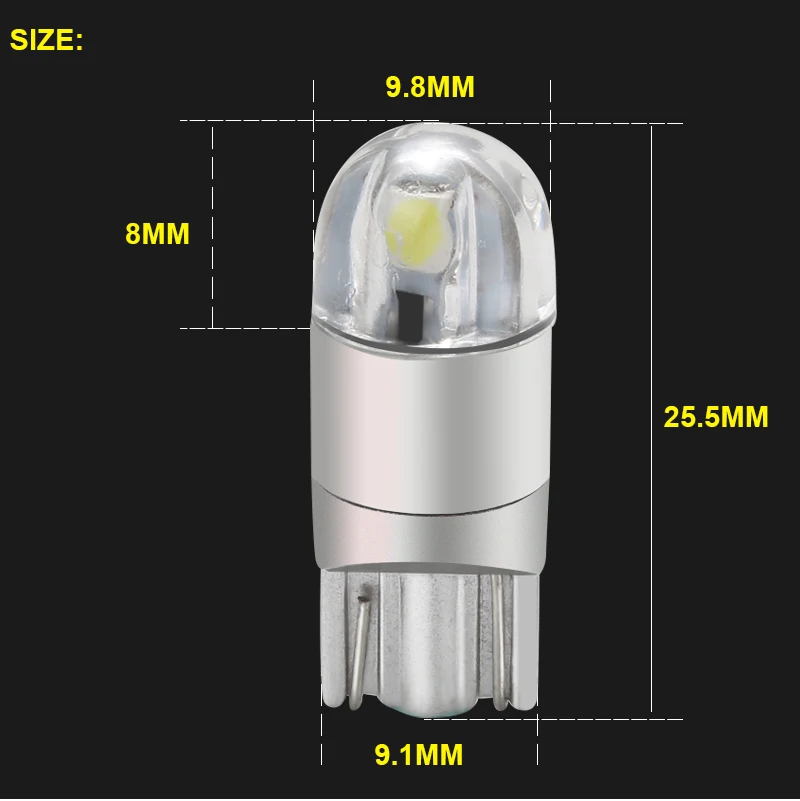Katur 8x t10 оранжевая Светодиодная лампа w5w Светодиодные Автомобильные DRL габаритные