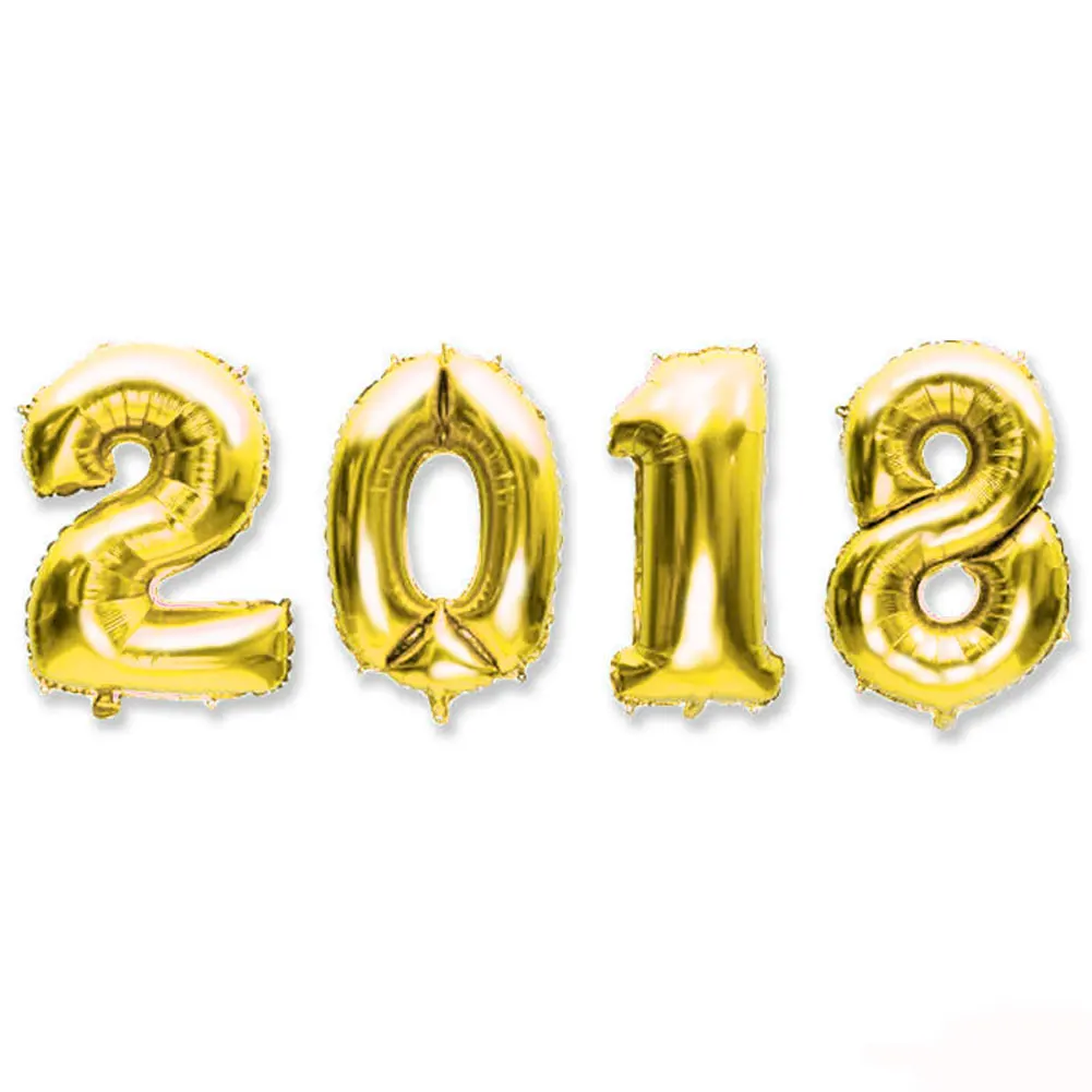 16 дюймов номер &quot&quot воздушный шар с шарами счастливый новый год вечерние