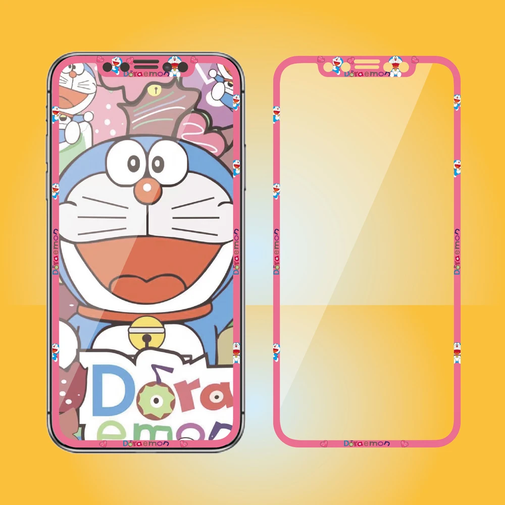 Мультфильм Закаленное стекло протектор экрана для iPhone X XS 3D изогнутый край Полное покрытие мышь Кошка Китти Принцесса Милая стеклянная пленка SJ19