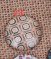 24 шт. 12 мм/14 мм/16 мм льняная отделка узор Круглый ручной работы фото стеклянные кабошоны и стеклянный купол DIY ручной работы бусина Кабошон Настройки - Цвет: 3