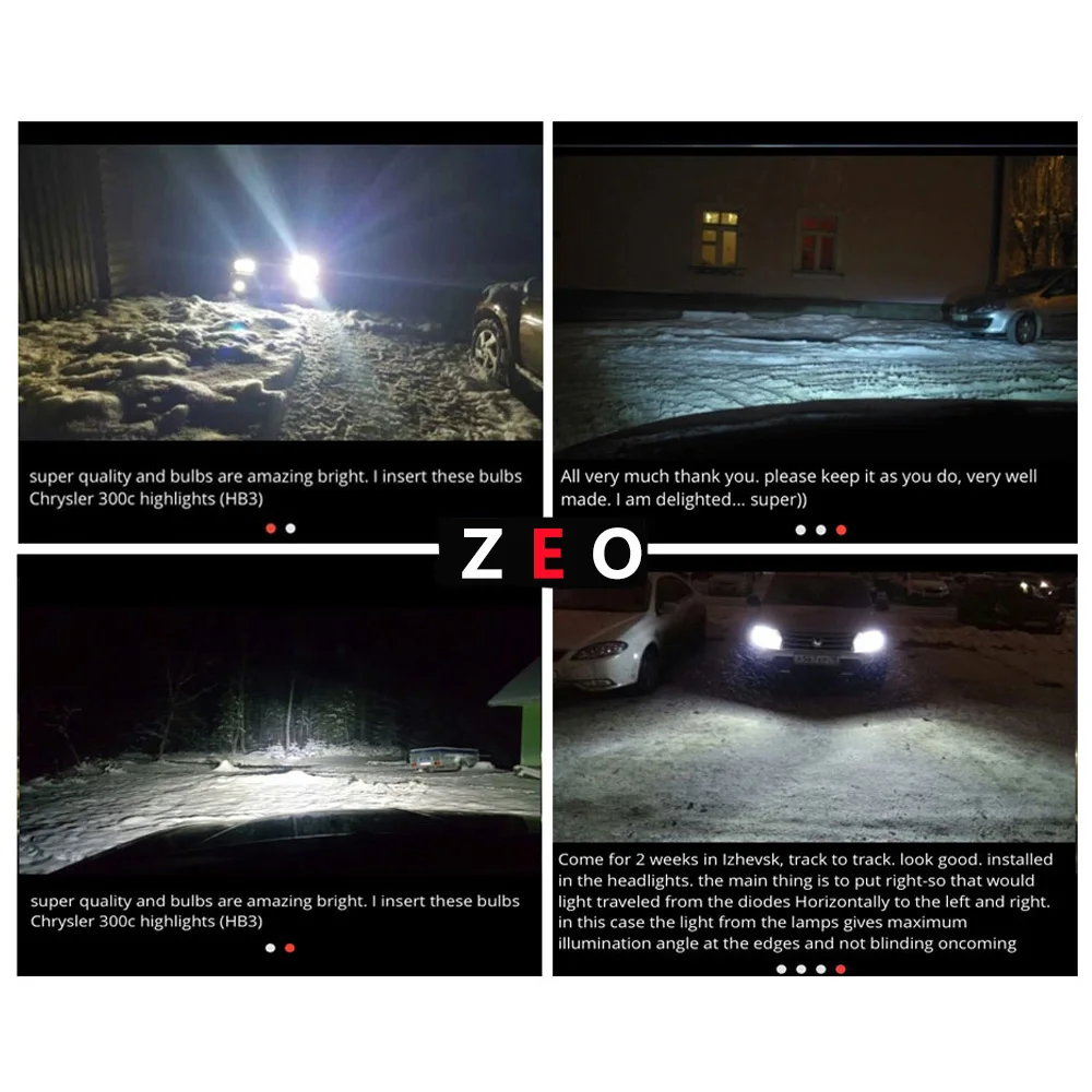 H7 светодиодный H4 H1 H3 H11 9005 900 9012 6000 К белый Холодный свет фар автомобиля Canbus 12 В