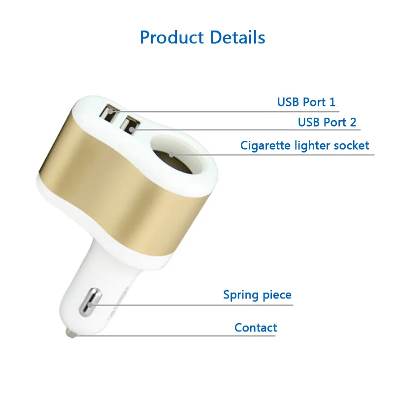 MPLSBO 3.1A двойной зарядное устройство USB с прикуривателем разъем мобильного телефона зарядное устройство для iPhone samsung Xiaomi зарядное устройство для планшетов