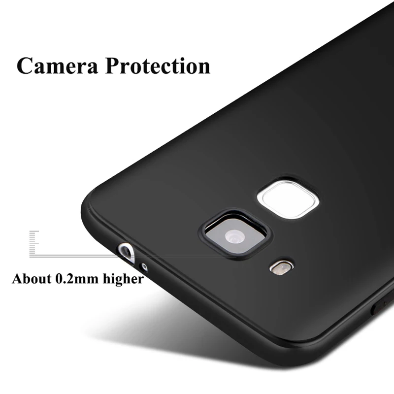 MAKAVO чехол для huawei Honor 5X 360 Защита мягкий силиконовый корпус Тонкий матовый