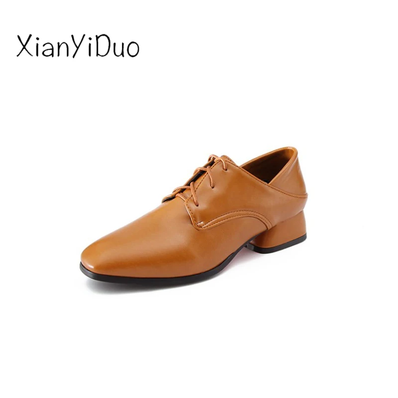 Xianyiduo/классическая женская обувь сезон весна осень туфли лодочки на низком