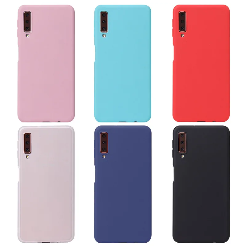 Милый чехол для телефона карамельного цвета Samsung Galaxy A7 A750F-DS 2018 4G LTE мобильный