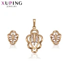 Модный Элегантный комплект Xuping с золотым покрытием и ожерельем для женщин, наборы бижутерии с имитацией, подарки на Хэллоуин 63717