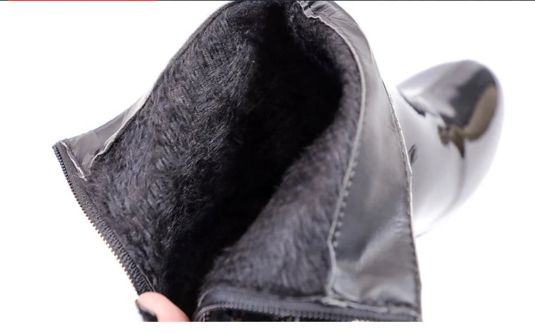 Aleafalling/теплые ботинки женская обувь женские зимние ботильоны на молнии сбоку с