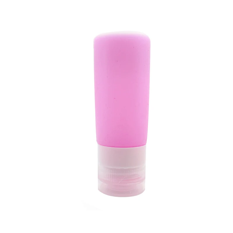 pink-85ml 85 мл силиконовый многоразовый пустой портативный дорожный Упаковочный пресс для лосьона, шампуня, косметический дорожный набор герметичных контейнеров - Цвет: pink-85ml