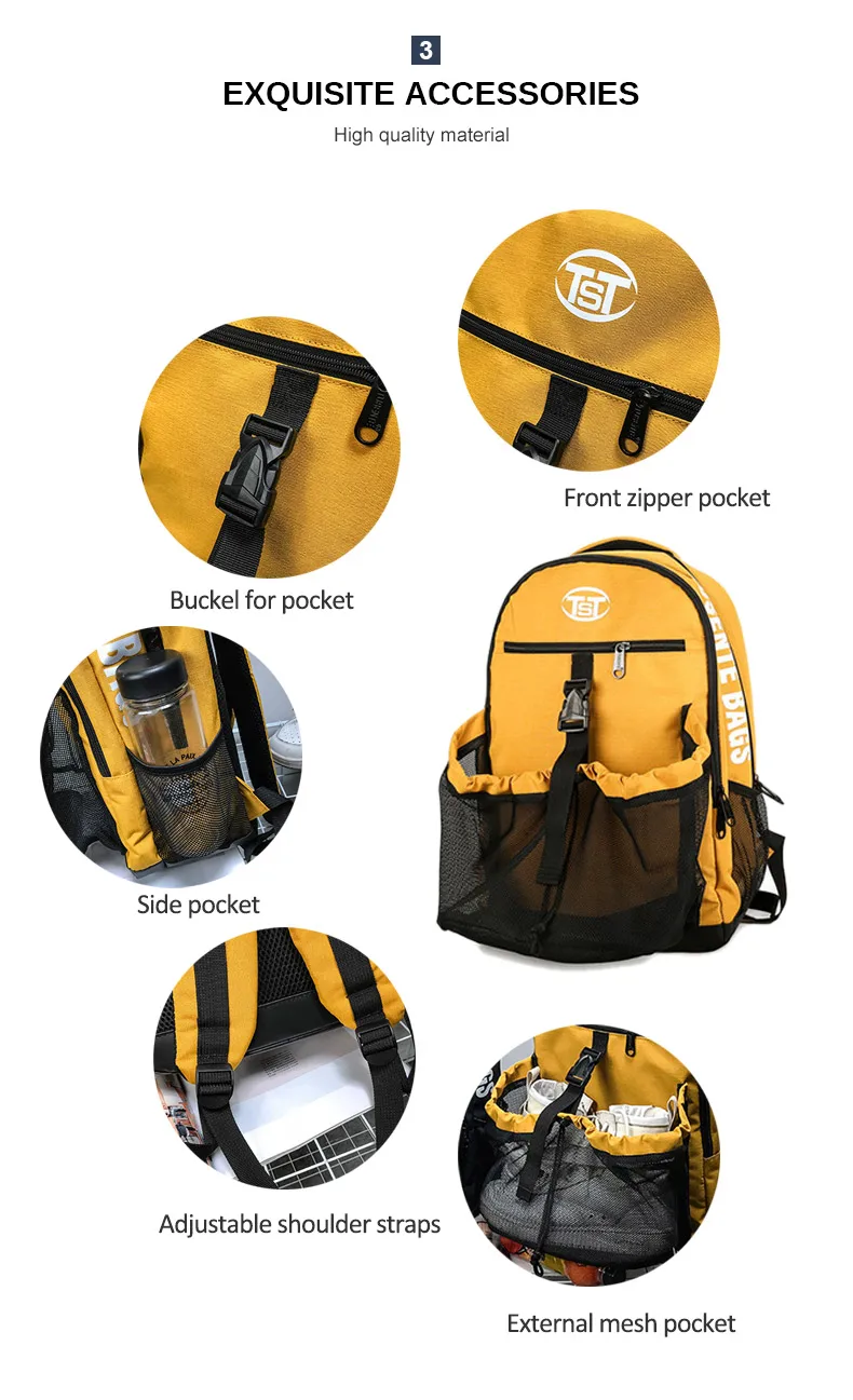 Men's Gym Bags Basketball Backpack School Bags For Teenager Boys Backpacks Large Women Laptop Bag Football Net Bag XA172ZC