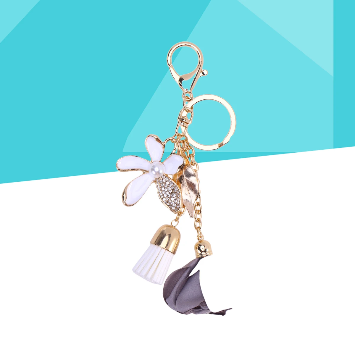 Кристалл пятилистный цветок автомобильный зажим для одежды брелок кисточка